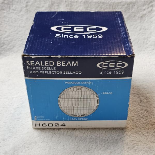 Pair of CEC Industries H6024 Sealed Beam Headlights