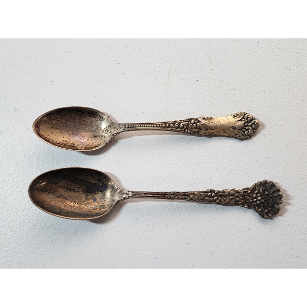 Two Vintage Sterling Silver Spoons TW: 69.9g