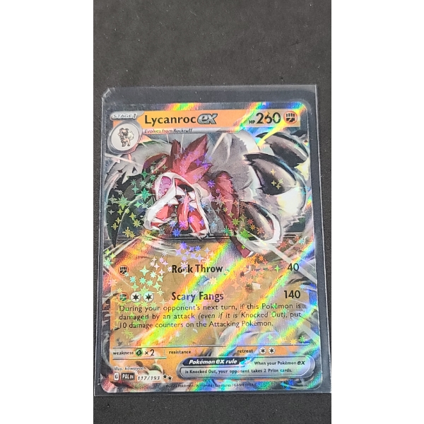 2023 Lycanroc EX 117/193 Double Rare Holo Pokémon Card