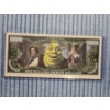 Image 2 : Original Shrek Dream Works One Million Dollar Bill In Protective Case - Mint Condition