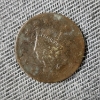 Image 2 : 1800's United States Large Cent Coin ~ Date Worn But Still Slightly Visible ~ Likely 1835
