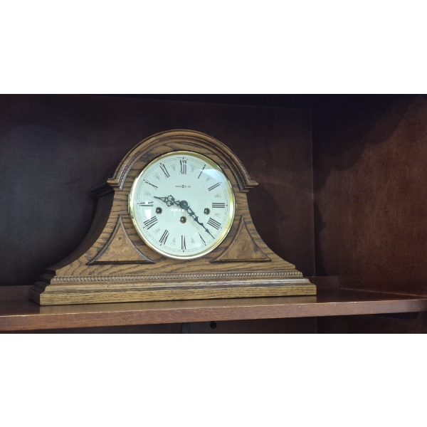 PICKUP IN NORTHFIELD - Vintage Style Shelf Clock As Shown - Glass Bezel Hinge Requires Replacement