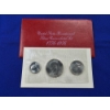 Image 1 : United States Bicentennial Silver Uncirculated Set 1776-1976 - 3 Coin Set