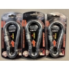 Image 1 : Brand New - Set of 3 - 5-1/2" Heavy Duty Carabiner With Locking Gate