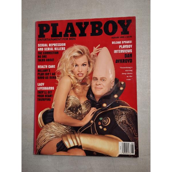 Rare August 1993 Edition Playboy Ft. Conehead's Dan Aykroyd on the Cover - Near Mint Condition
