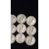 Image 5 : Assorted Years 90% Silver Mercury Dimes - Face Value: $1.20