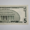 Image 5 : Very Nice Uncirculated 2001 United States $5 Federal Reserve Note 