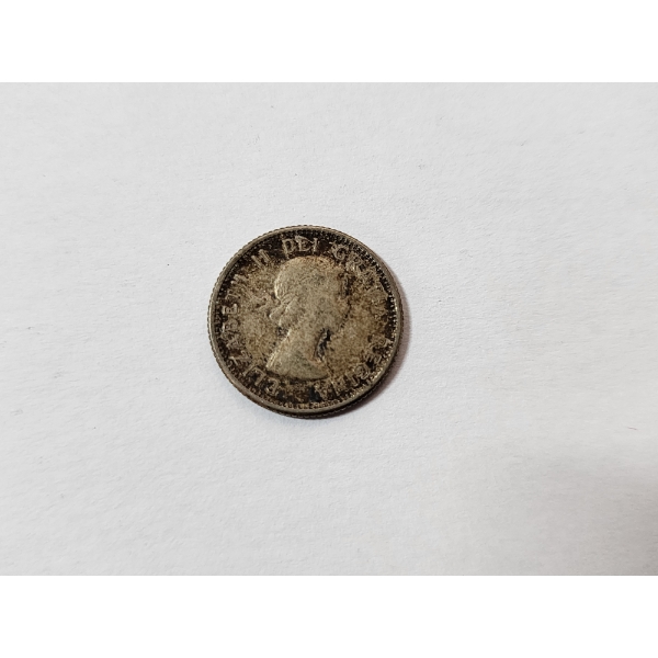 1958 Canadian Silver Dime - 80% Silver ASW: 0.06oz 