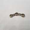 Image 3 : 14K Gold Pendant with 3 Diamonds - Total Weight: 0.8g