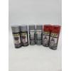 Image 1 : Six Brand New 11oz Spray Cans- 2 High Temp Wheel Paint In Aluminum, 2 Gray Spot Filler, & 2 VHT Red 
