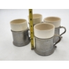 Image 7 : Vintage Wilton Armetale Pewter & White Pottery Mug - Columbia PA - Set of 4 