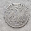 Image 2 : 90% Silver U.S. 1877 Seated Liberty Coin FV: $.50