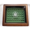 Image 1 : Danbury Mint Wood and Glass Display Case Designed for Uncirculated U.S. State Quarters