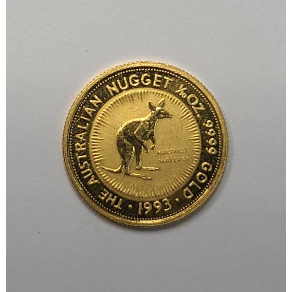 Perth Mint 1993 Australian Nugget (Gold Kangaroo) 1/10 Oz .9999 Fine Gold Coin