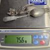 Image 5 : Flatware: Silverplate 194.2g TW, Sterling 75.6g TW - Sterling Rim Bowl 173.2g TW and more