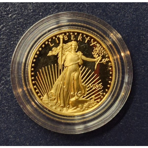 1995 US $10 One Quarter Ounce GOLD Liberty Proof Eagle 1/4 Troy Ounce .999 Gold