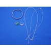 Image 1 : Nice Assortment of Sterling Silver Jewelry Including 2 Chains, 2 Rings, and Bangle TW: 26.0g