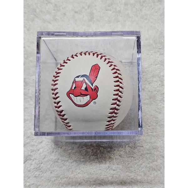 CC Sabathia signed Cleveland Indians Baseball in Display Case