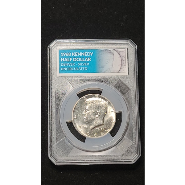 Collector's Alliance 1968 Denver 40% Silver Uncirculated Kennedy Half Dollar 