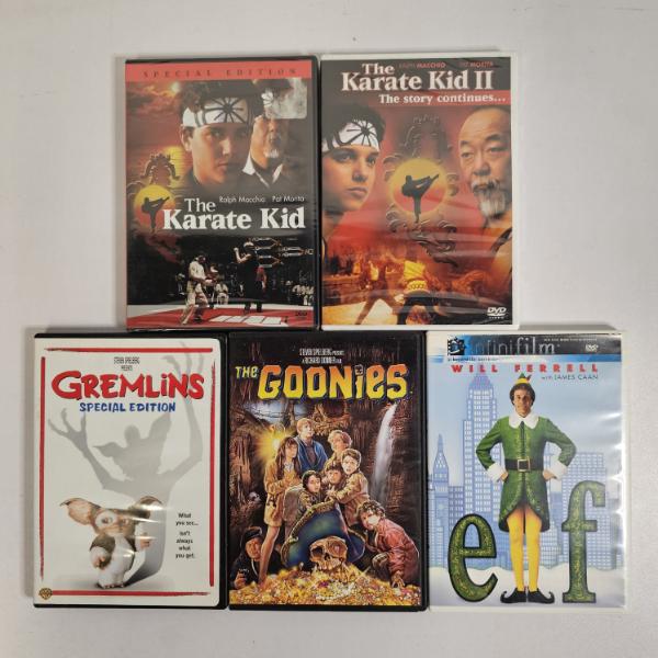 Retro Movie Night Lot: 80s Adventures & Comedy Classics (5 DVDs) (see description)