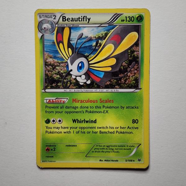 Beautifly 5/108 Holo Rare Vintage Pokemon Trading Card
