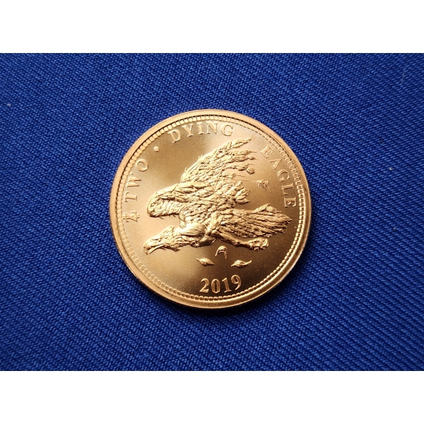 Zombucks 1 ADVP oz .999 Fine Copper Round - 2019 Dying Eagle