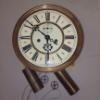 Image 2 : Parts Only - Large Vienna Pendulum Movement Weight & Pendulum  