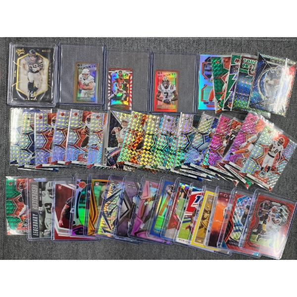 Large Lot Of Assorted Rookie/Numbered Football Trading Cards