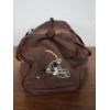 Image 3 : Vintage Cleveland Browns Large Brown Duffle Bag