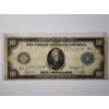 Image 1 : RARE 1914 United States $10 Federal Reserve Blue Seal Horse Blanket Large Note ~ COLLECTORS PIECE!