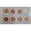 Image 2 : United States 1982/1982-D Uncirculated Lincoln Cents In Plastic Packaging - Face Value: $0.35