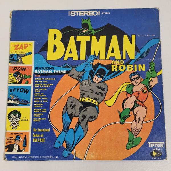 Original 1966 "Batman and Robin" Vinyl LP by The Sensational Guitars of Dan & Dale