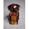 Image 2 : Rare Degenhart Amber Glass Pooch - Collectible Glass Dog 
