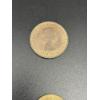 Image 3 : 4 Foreign Coins - Japanese Yen 10 cents - 1980 Barbados 25 cent piece - UK Half Penny 1959 