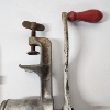 Image 5 : Antique Vice Clamp Tool & Antique "Merit No. 15" Meat Grinder