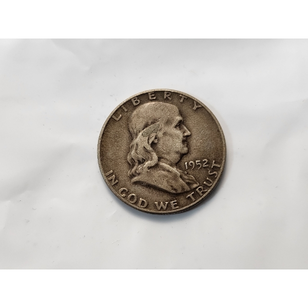 1952 Franklin 90% Silver Half Dollar