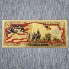 Image 1 : Marine Forces 250th Anniversary Nov 10, 1775 - 2025 ~ Raising Flags ~ 9999 $2 Gold Foil Note ~ MINT
