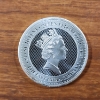Image 2 : One Ounce 999 Silver 2021 Angel Round ~ St. Helena  ~ 1 Pound ~ East India Company 