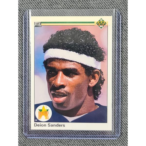 Upper Deck Baseball 1990 #13 Deion Sanders Rookie Card