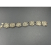 Image 5 : 2  Gorgeous Vintage Bracelets - Floral Pattern - ~7.5 inches long (unclasped) 