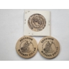 Image 2 : Three Wooden Souvenir Dollars Including Indian Painted & Calumet Numismatic Club