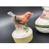Image 4 : 2 Trinket Boxes - Bunny & Bird - Bunny is hand painted in Brazil - Exclusively for Avon Products INC