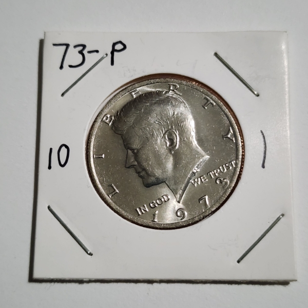 United States 1973 Kennedy Half Dollar In Brilliant Uncirculated Condition 
