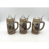 Image 3 : Lot of 3 Anheuser-Busch Steins.  1 Each from the K, H, and M Series