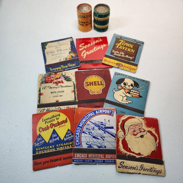 Lot of Assorted Vintage Match Books & Decorative Matches