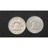 Image 2 : 1951-S & 1963 90% Silver Franklin Half Dollars - Face Value: $1.00