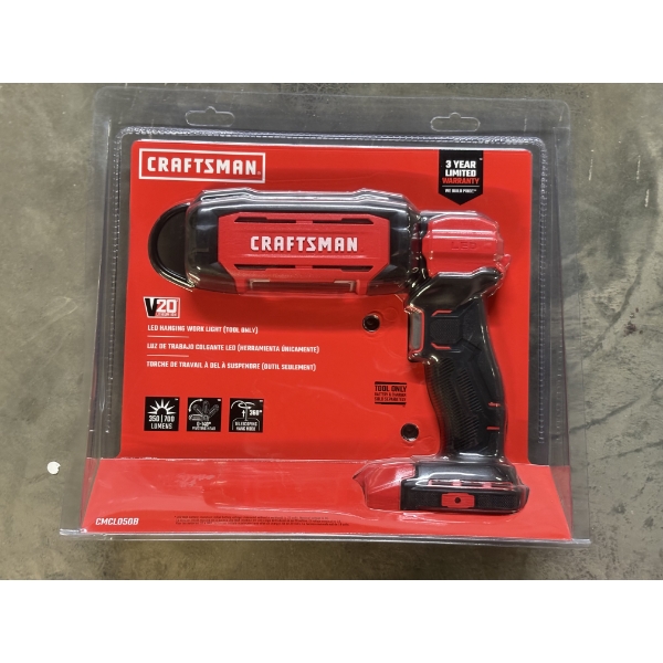 Brand New - Craftsman V20 Lithium Ion LED Hanging Work Light - Battery and Charget NOT Included