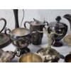 Image 5 : Large Lot of Assorted Vintage Silverplated Serving Items TW: 6.4lbs