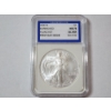 Image 1 : 2006-W Burnished Planchet American Silver Eagle - 1 oz .999 Fine Silver - FDOI - IGS MS70