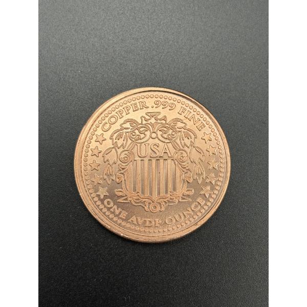 USA Copper .999 Fine One AVDP Ounce 